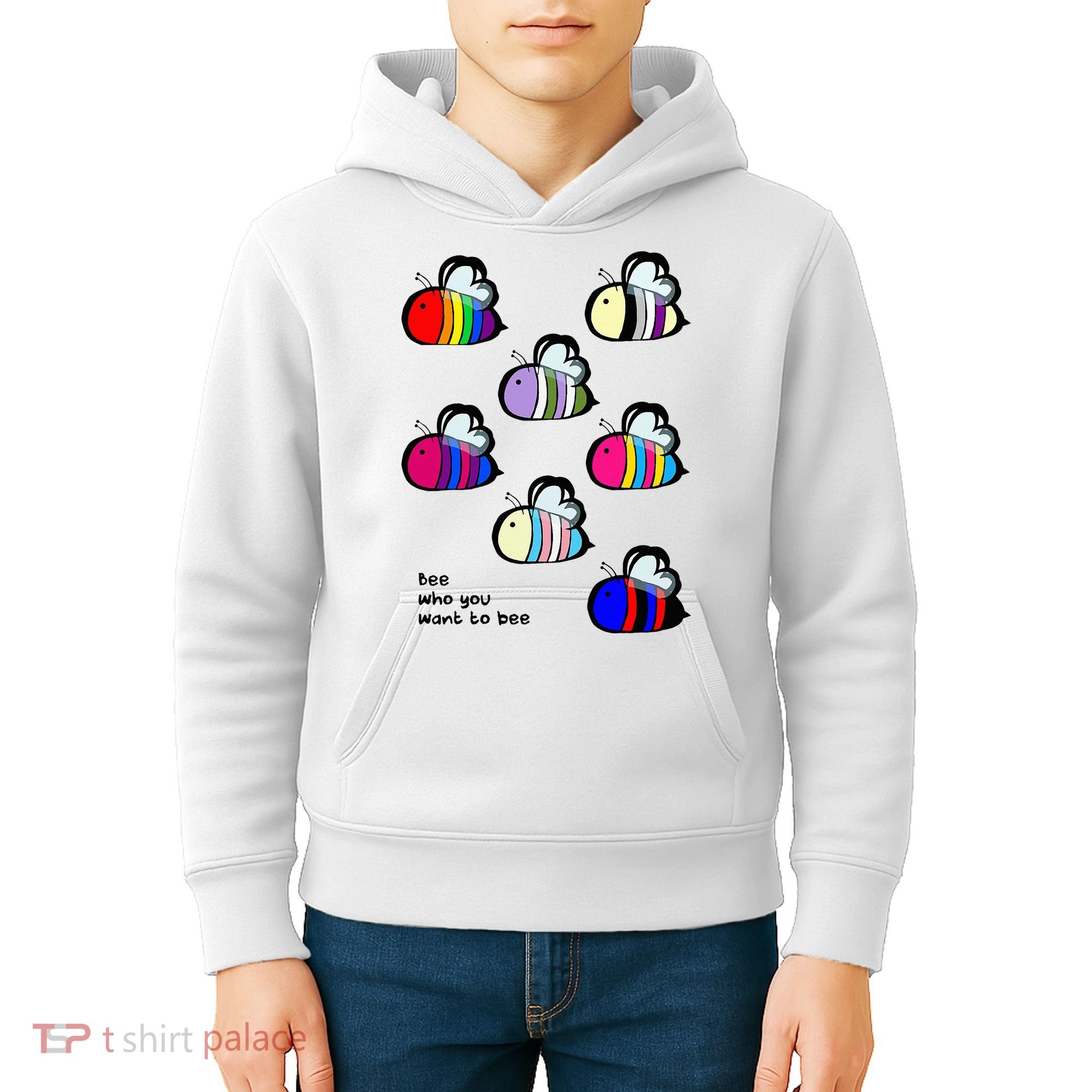 Bee Swarm Essential Bee Who You Want To Bee Kids Hoodie