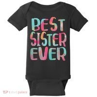 Best Sister Ever Mothers Day Baby Bodysuit thumb 0