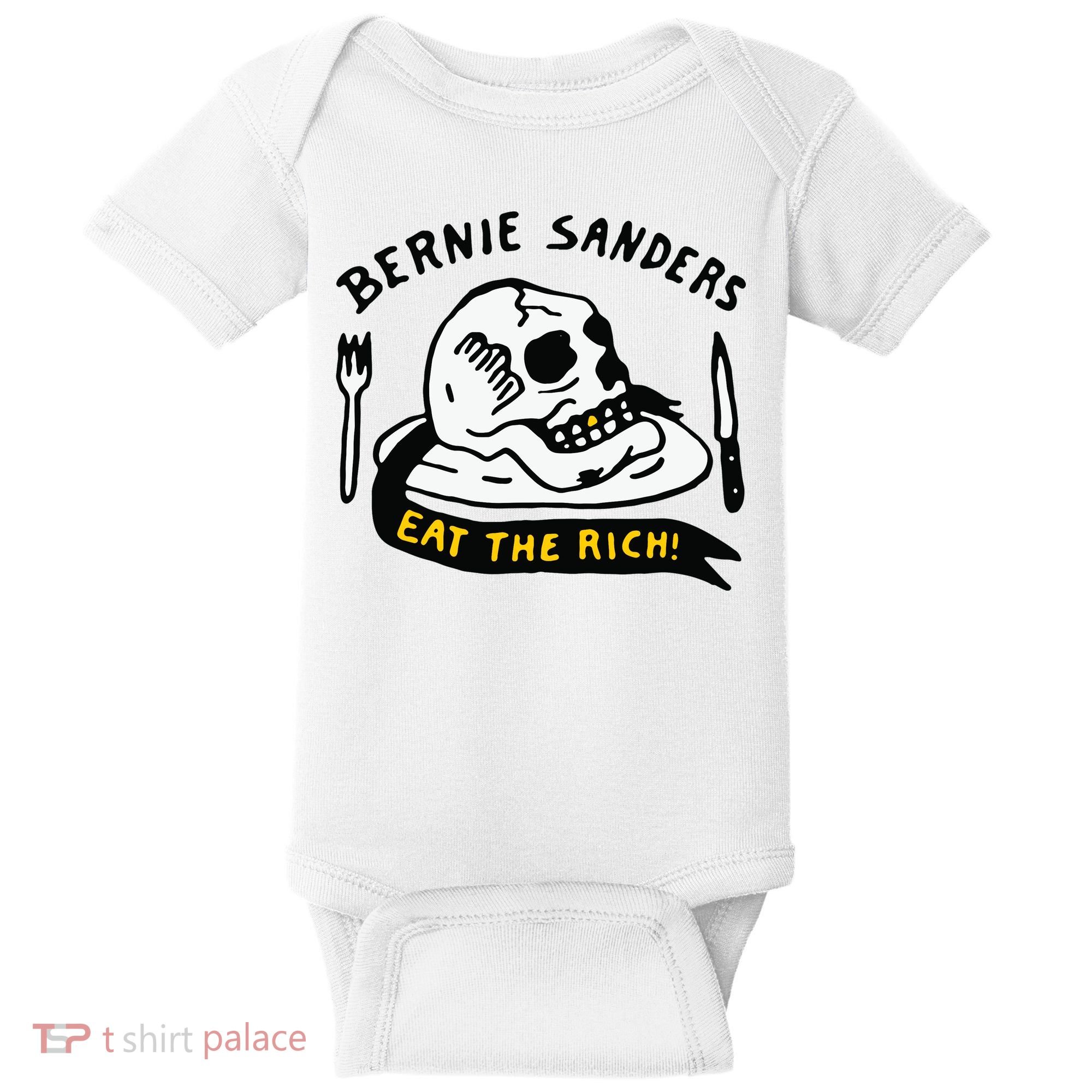Bernie Sanders Eat The Rich Baby Bodysuit