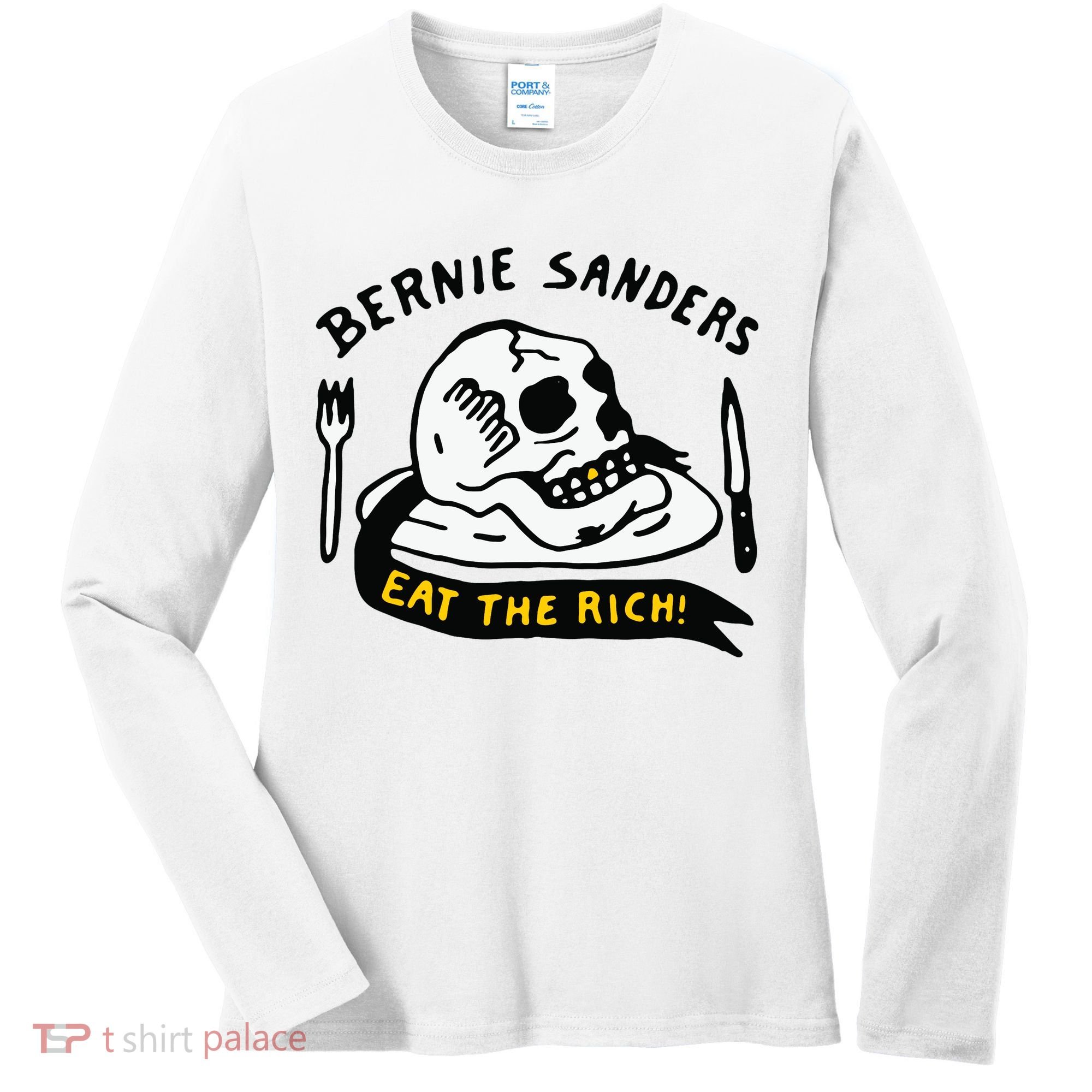 Bernie Sanders Eat The Rich Women's Long Sleeve Shirt