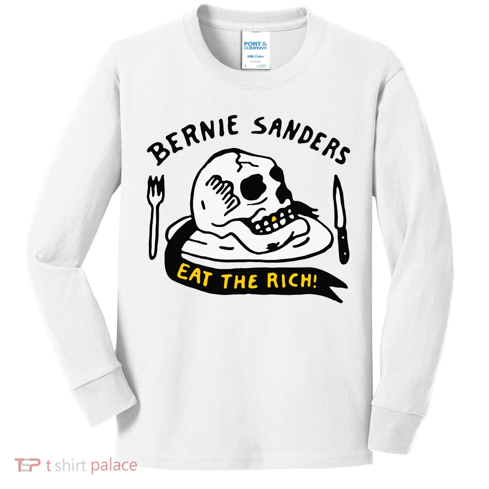 Bernie Sanders Eat The Rich Kids Long Sleeve Shirt