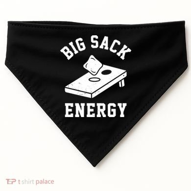 Big Sack Energy Funny Cornhole USA-Made Doggie Bandana