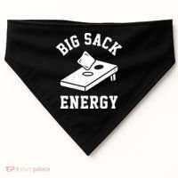 Big Sack Energy Funny Cornhole USA-Made Doggie Bandana thumb 0