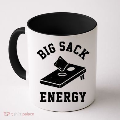 Big Sack Energy Funny Cornhole Coffee Mug