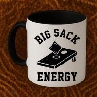 Big Sack Energy Funny Cornhole Coffee Mug thumb 2