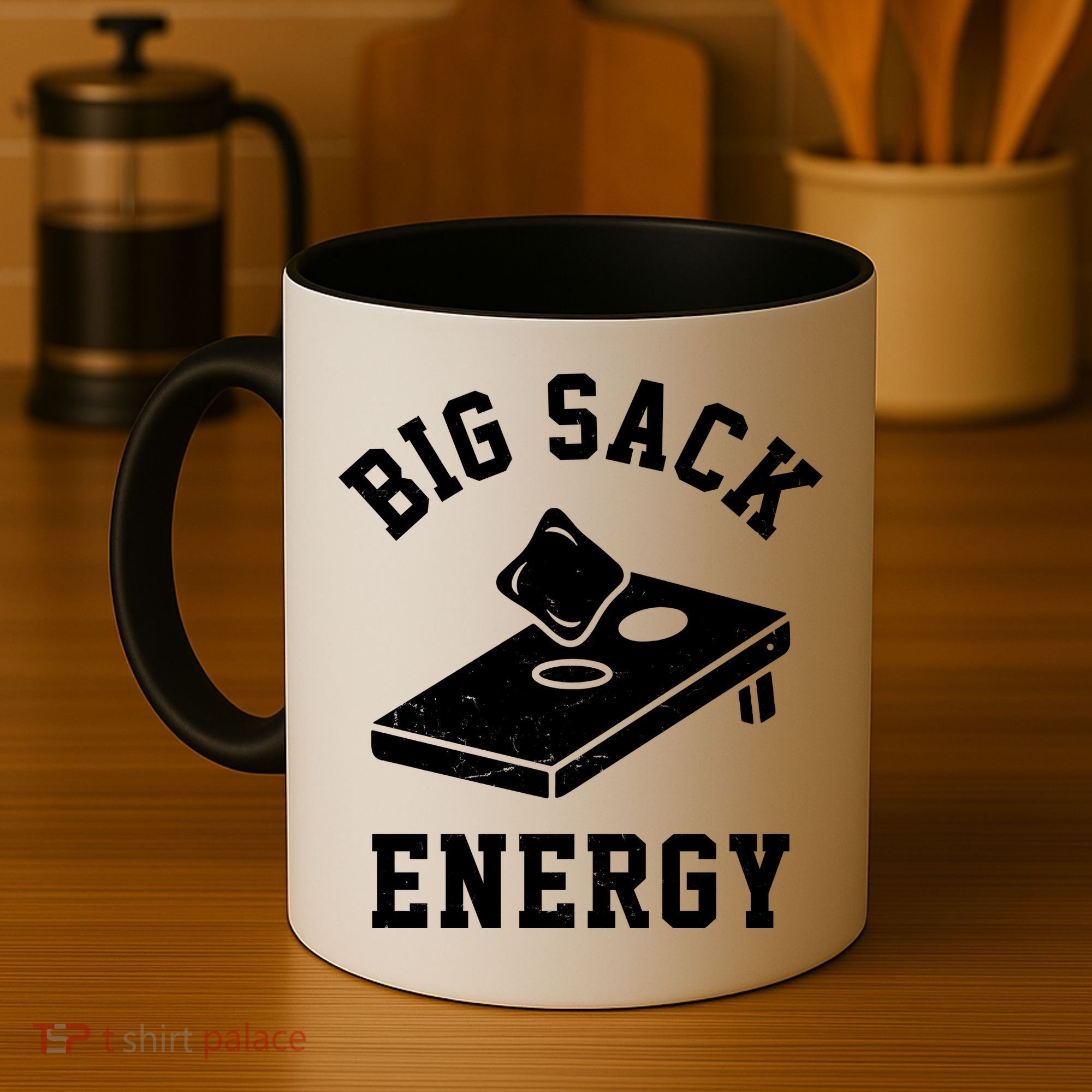 Big Sack Energy Funny Cornhole Coffee Mug