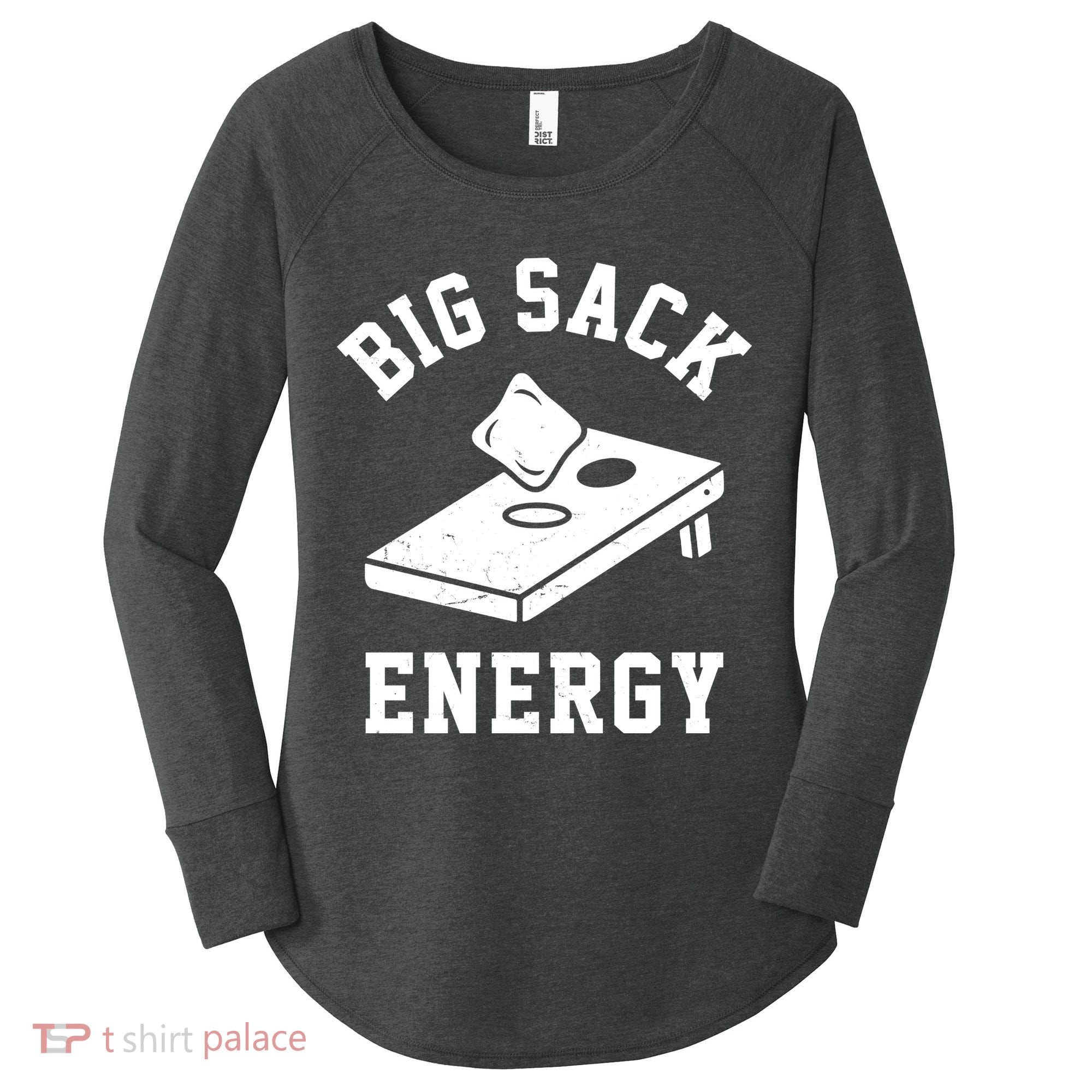 Big Sack Energy Funny Cornhole Women's Perfect Tri Tunic Long Sleeve Shirt