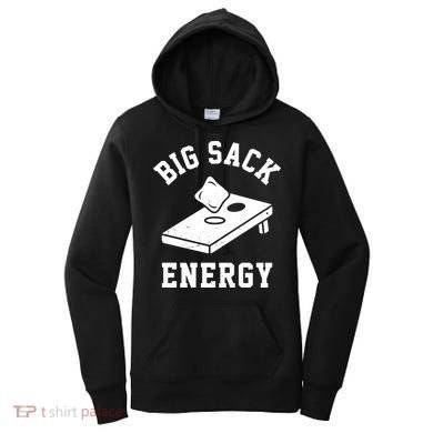 Big Sack Energy Funny Cornhole Women's Hoodie
