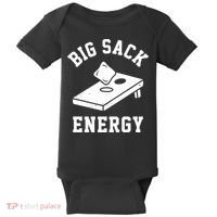 Big Sack Energy Funny Cornhole Baby Bodysuit thumb 0