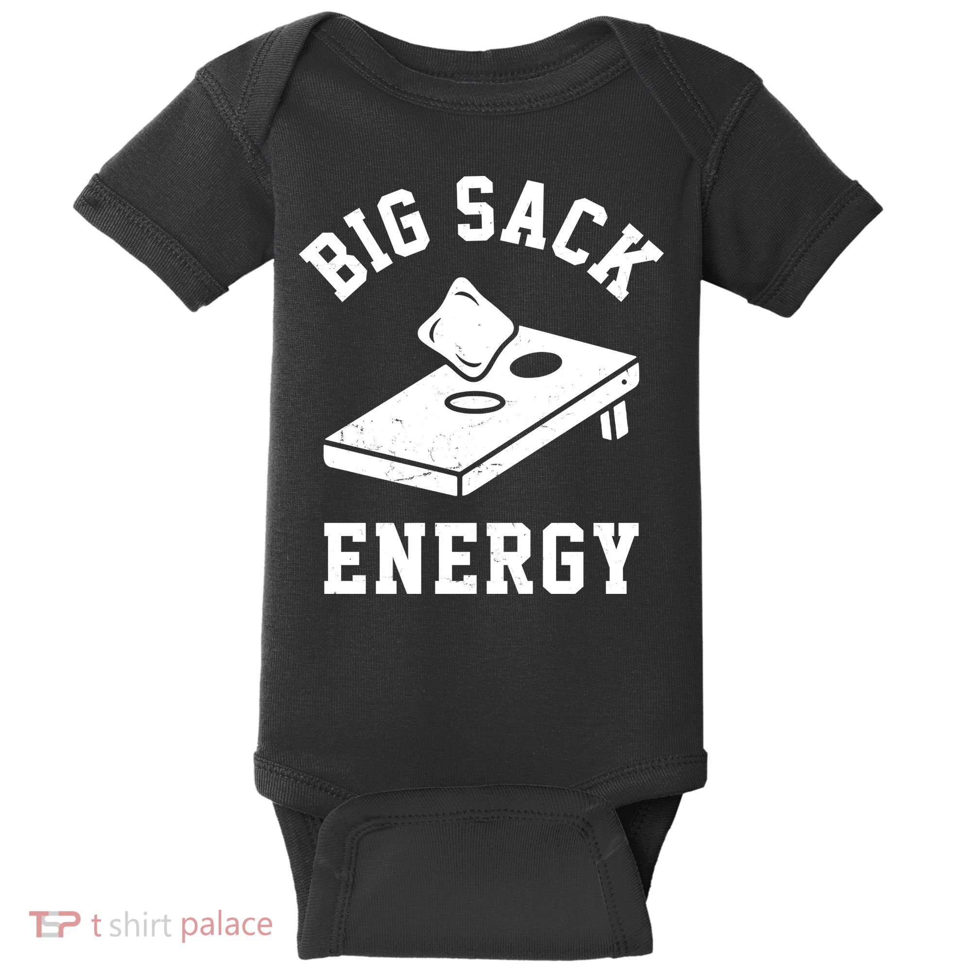 Big Sack Energy Funny Cornhole Baby Bodysuit