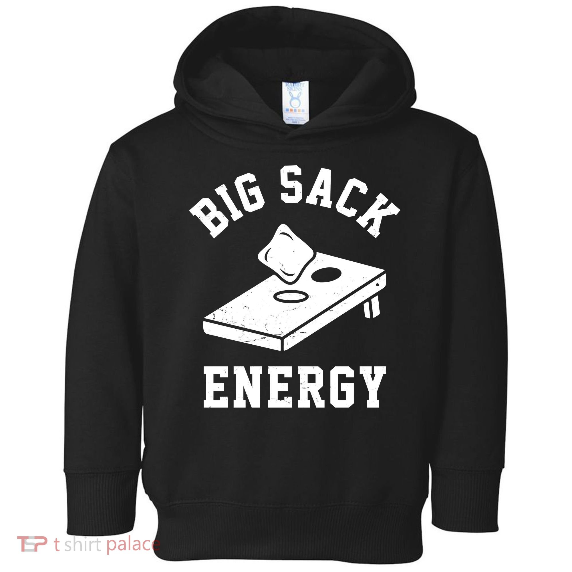 Big Sack Energy Funny Cornhole Toddler Hoodie