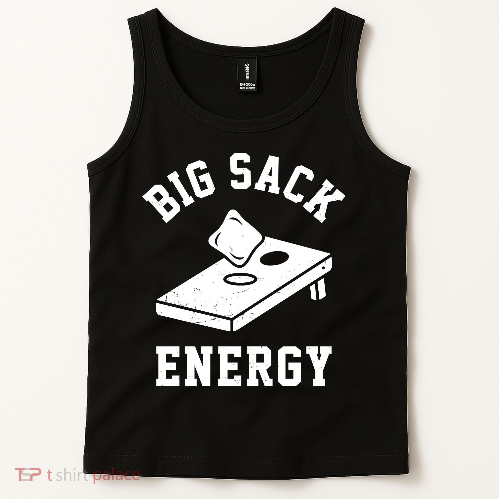 Big Sack Energy Funny Cornhole Tank Top