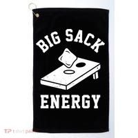 Big Sack Energy Funny Cornhole Golf Towel thumb 0