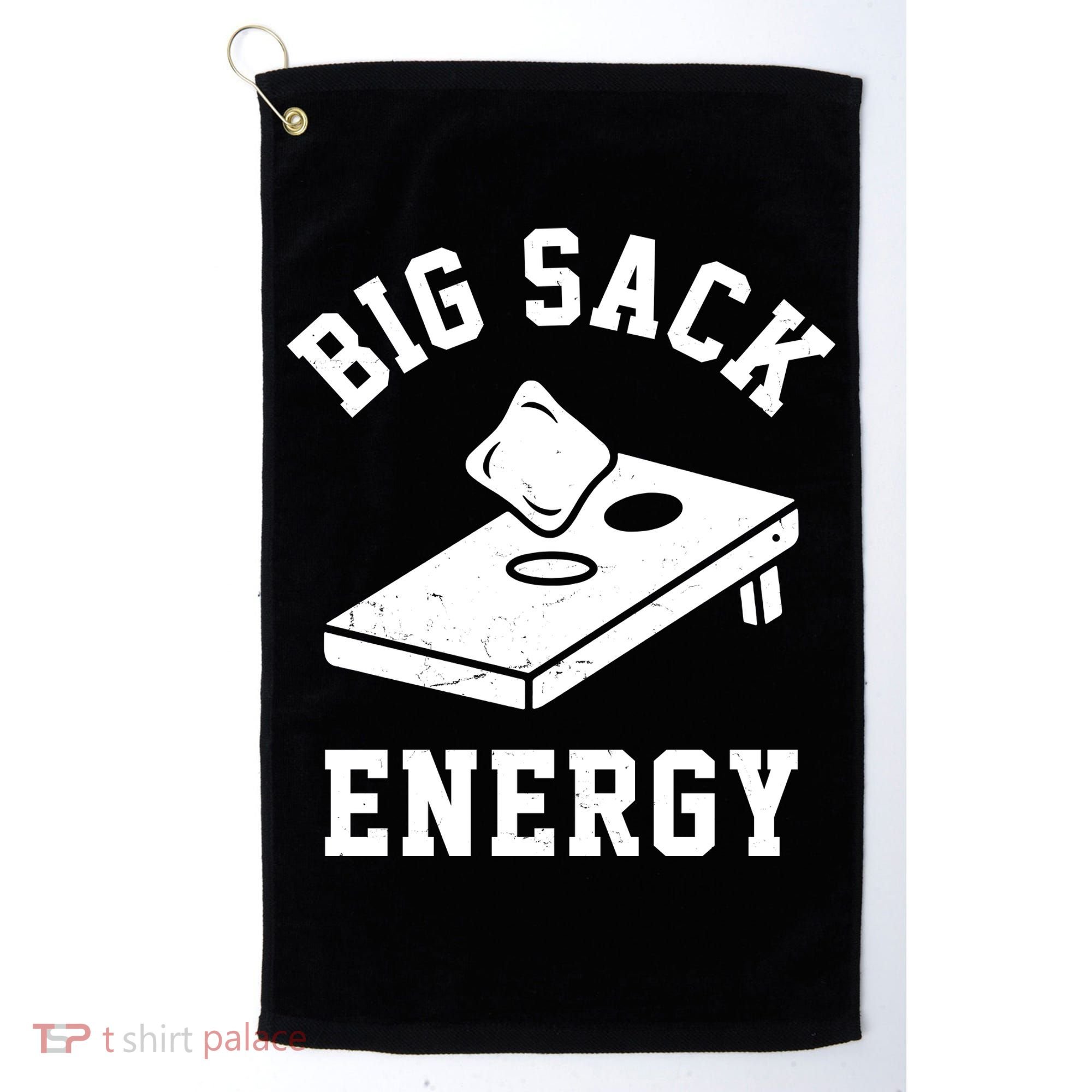 Big Sack Energy Funny Cornhole Golf Towel