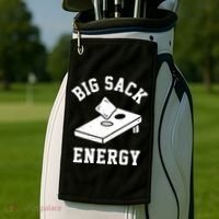 Big Sack Energy Funny Cornhole Golf Towel thumb 2
