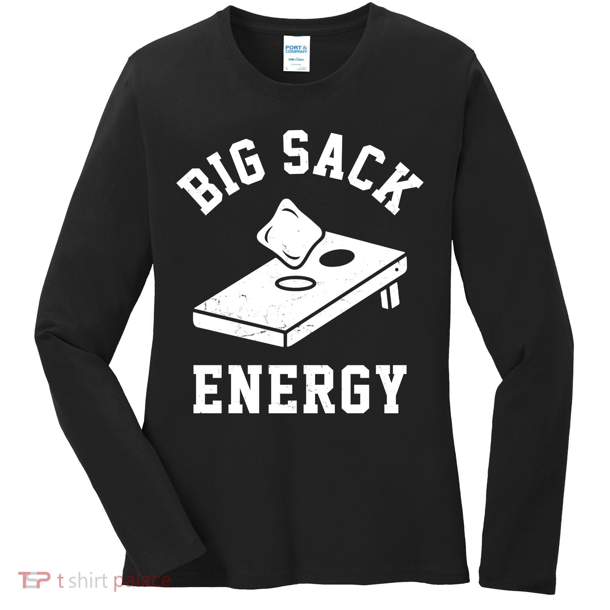 Big Sack Energy Funny Cornhole Women's Long Sleeve Shirt