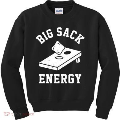 Big Sack Energy Funny Cornhole Kids Sweatshirt