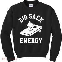 Big Sack Energy Funny Cornhole Kids Sweatshirt thumb 0