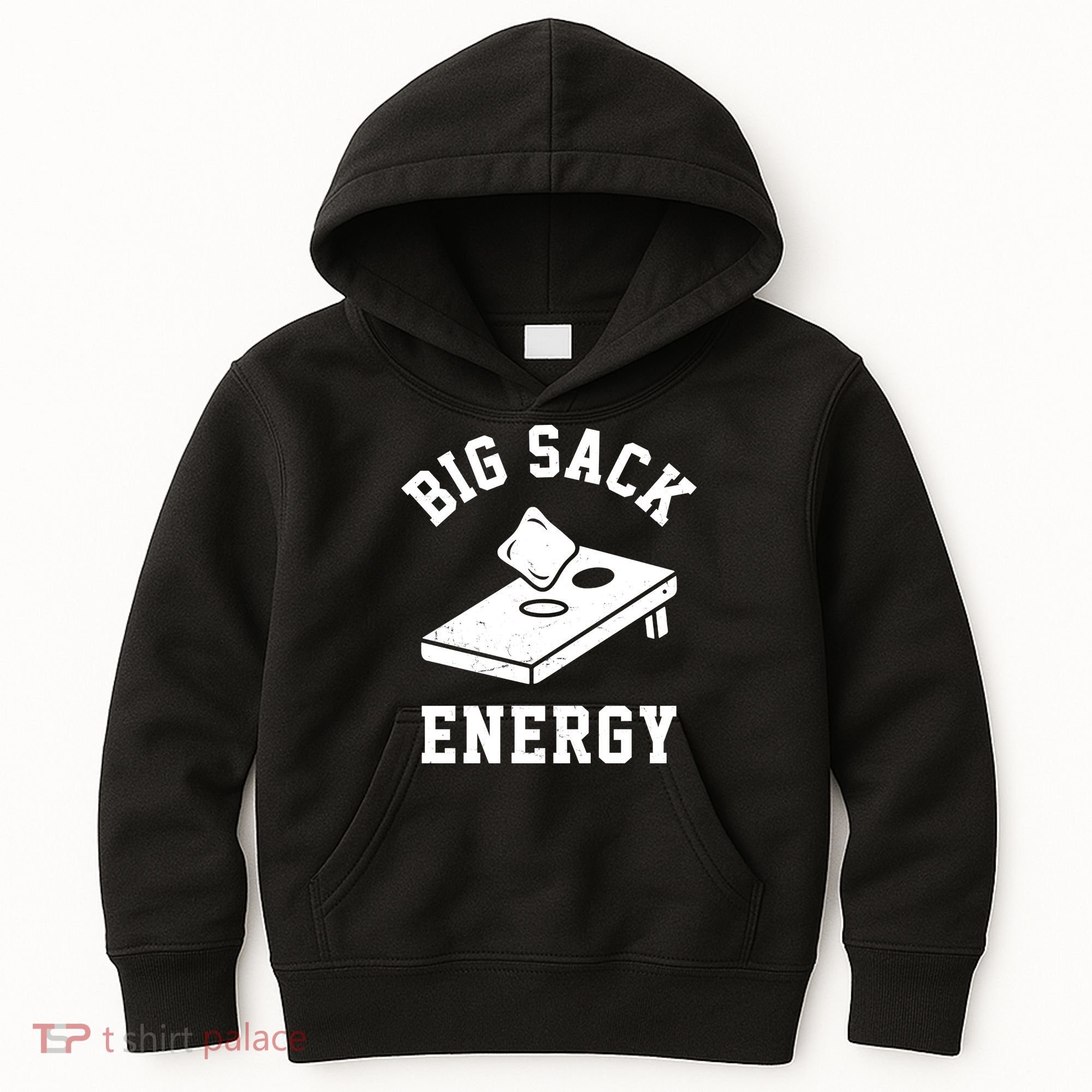 Big Sack Energy Funny Cornhole Kids Hoodie