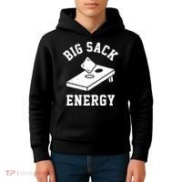 Big Sack Energy Funny Cornhole Kids Hoodie thumb 4