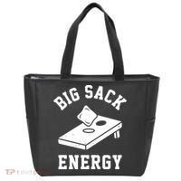 Big Sack Energy Funny Cornhole Tote Bag thumb 0