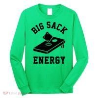 Big Sack Energy Funny Cornhole Long Sleeve Shirt thumb 0