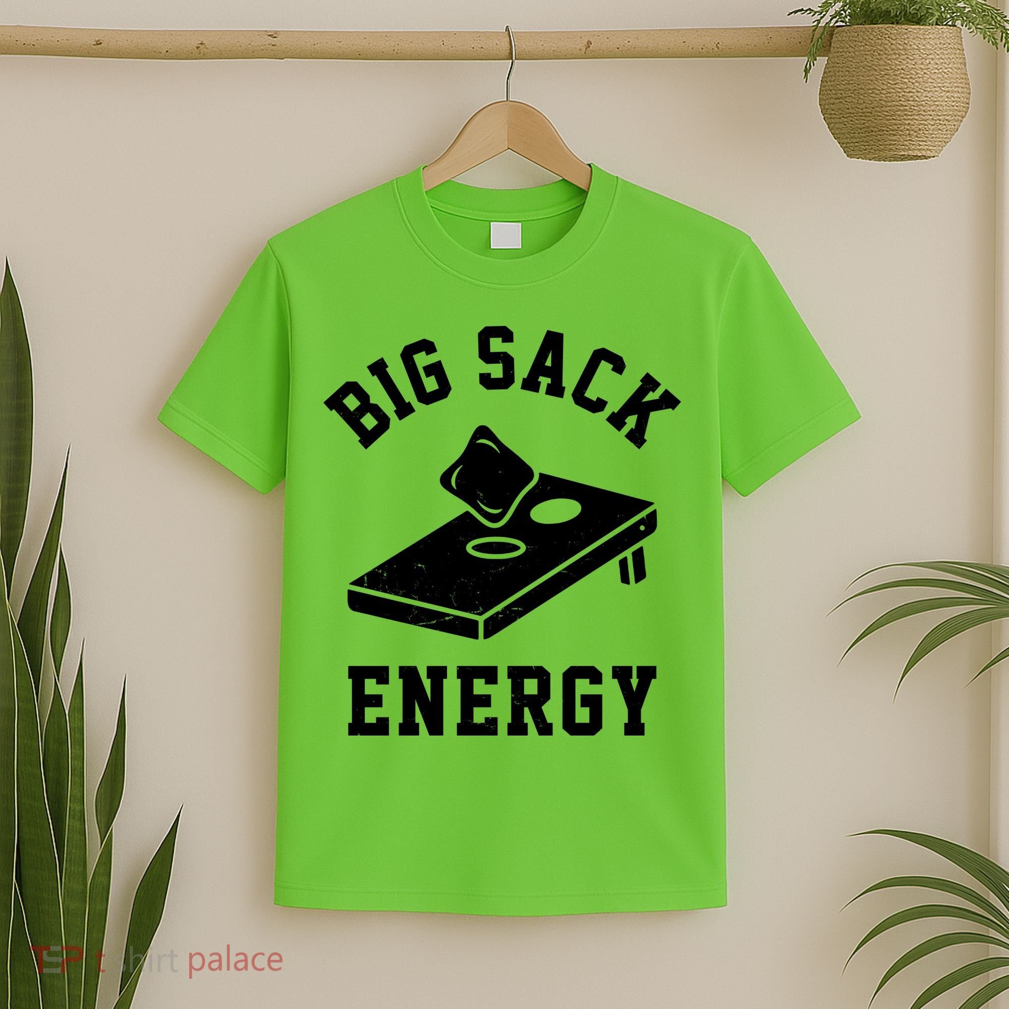 Big Sack Energy Funny Cornhole T-Shirt