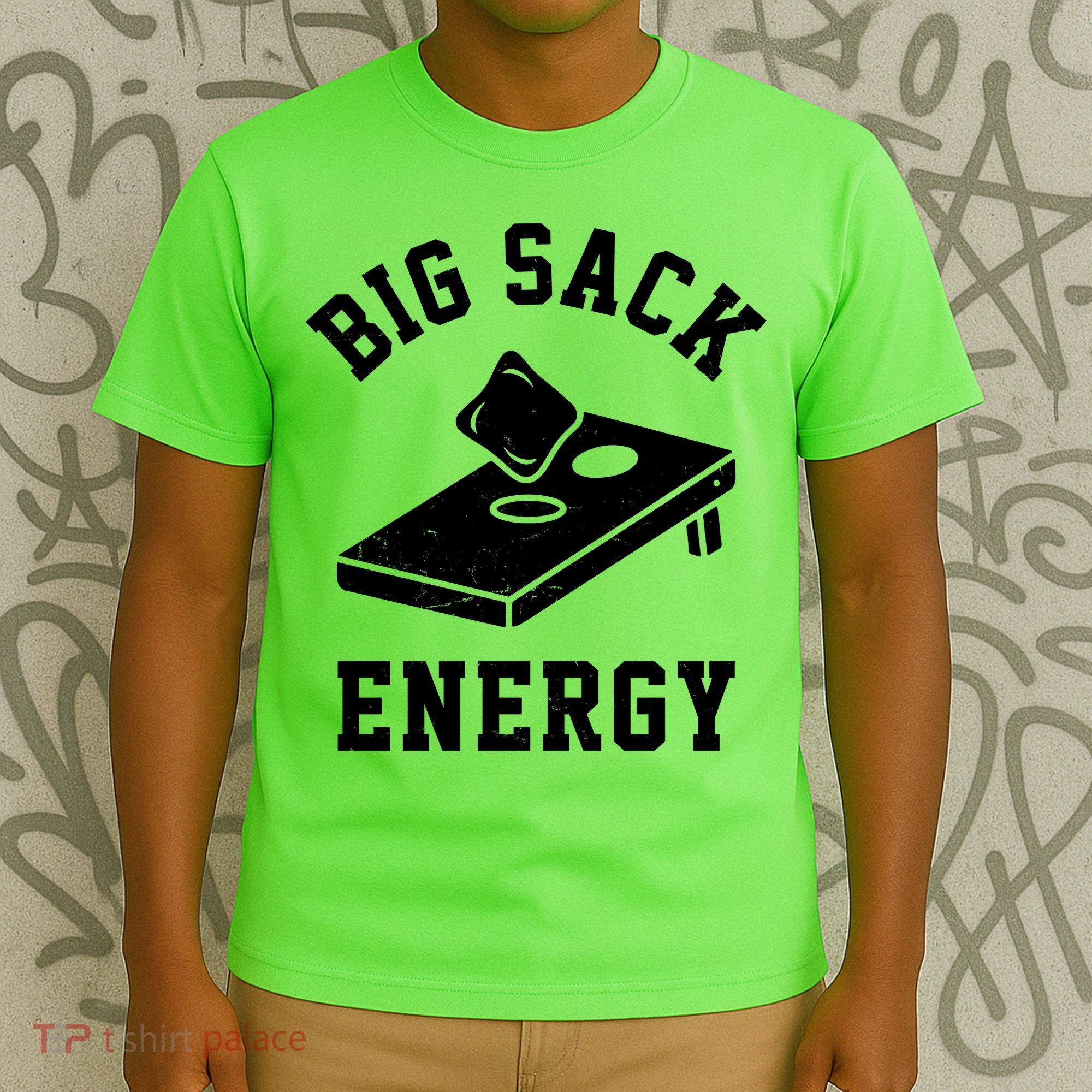 Big Sack Energy Funny Cornhole T-Shirt