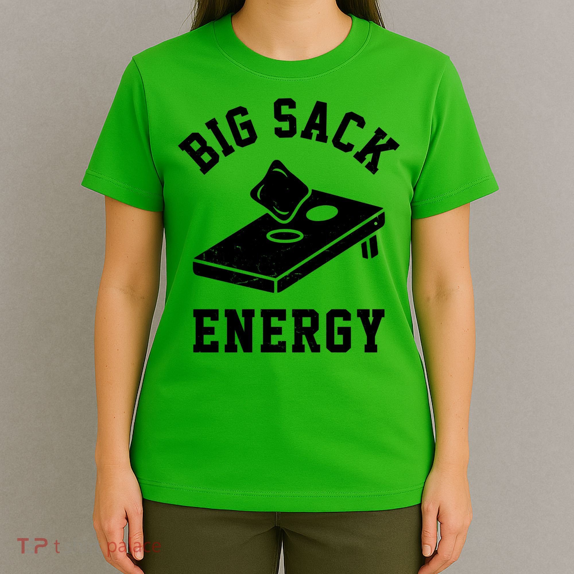 Big Sack Energy Funny Cornhole T-Shirt