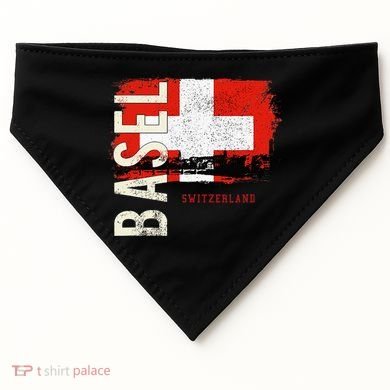 Basel Switzerland Europe USA-Made Doggie Bandana