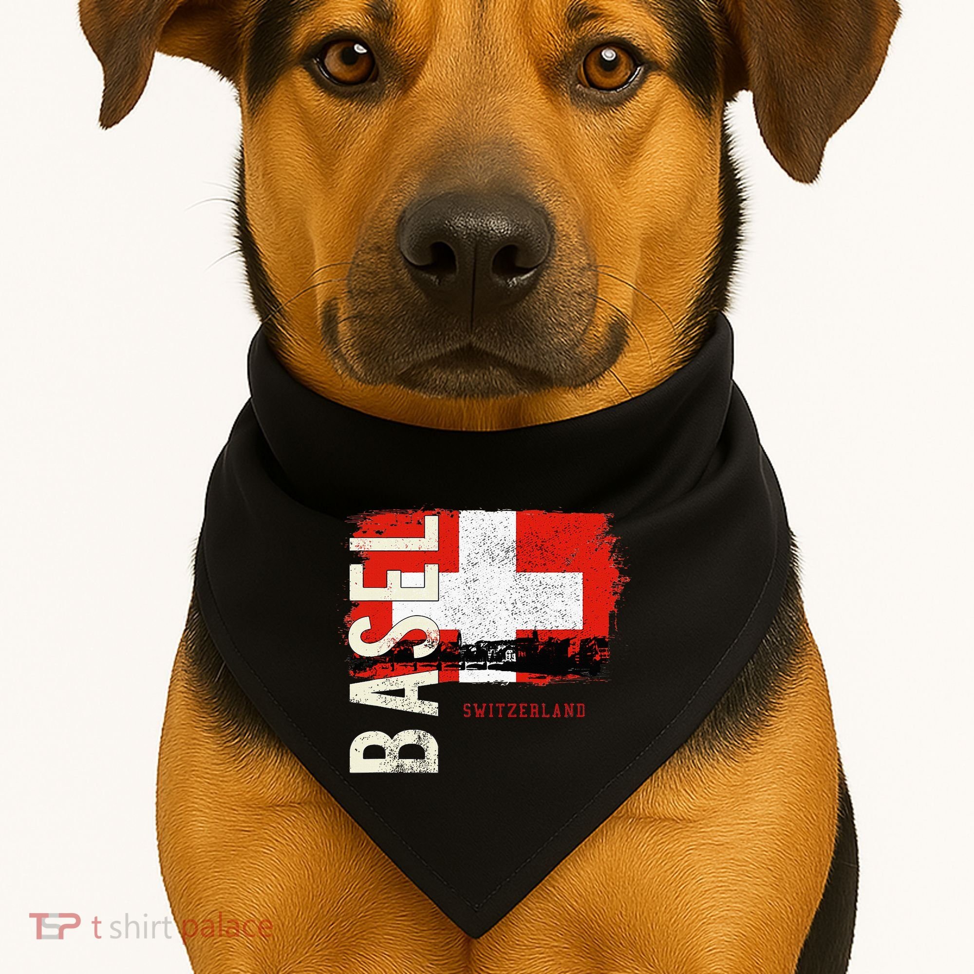 Basel Switzerland Europe USA-Made Doggie Bandana