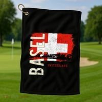 Basel Switzerland Europe Golf Towel thumb 1