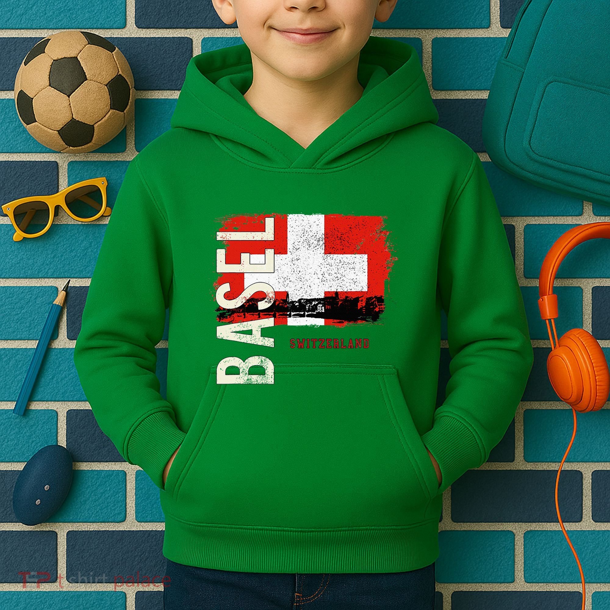 Basel Switzerland Europe Kids Hoodie