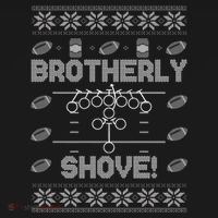 Brotherly Shove Eagles Nick Sirianni Ugly Christmas Sweater Doggie Tank thumb 4