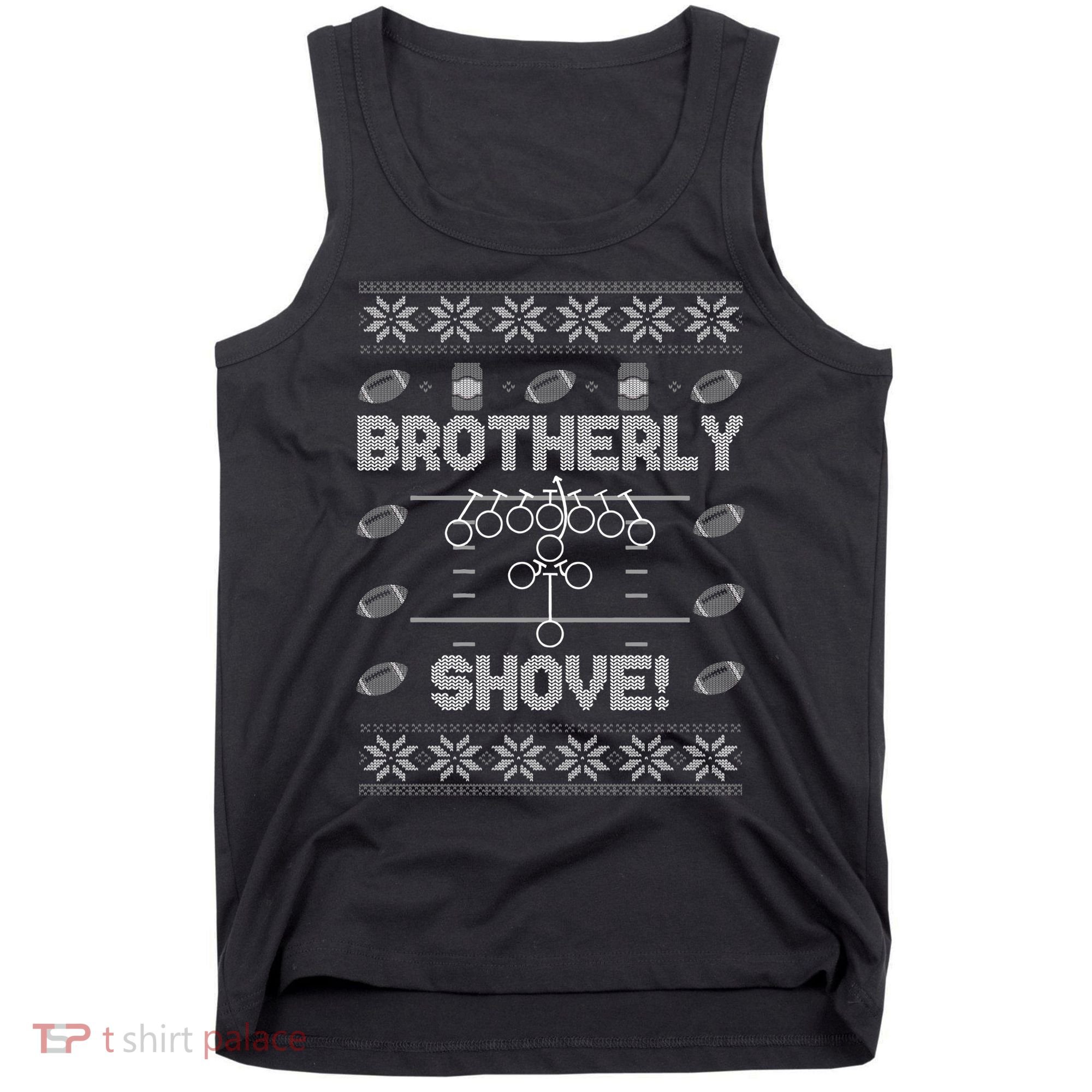 Brotherly Shove Eagles Nick Sirianni Ugly Christmas Sweater Tank Top