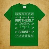 Brotherly Shove Eagles Nick Sirianni Ugly Christmas Sweater T-Shirt thumb 5