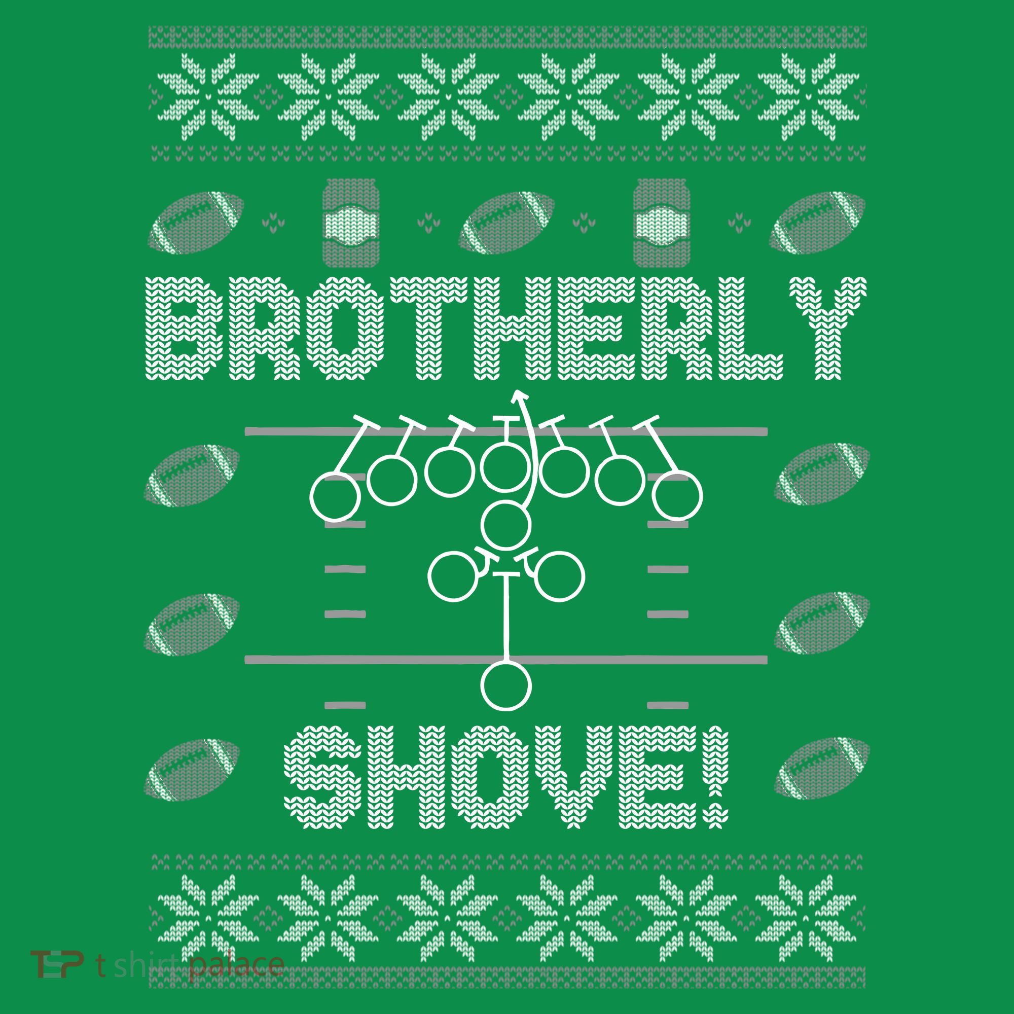 Brotherly Shove Eagles Nick Sirianni Ugly Christmas Sweater Baby Bodysuit