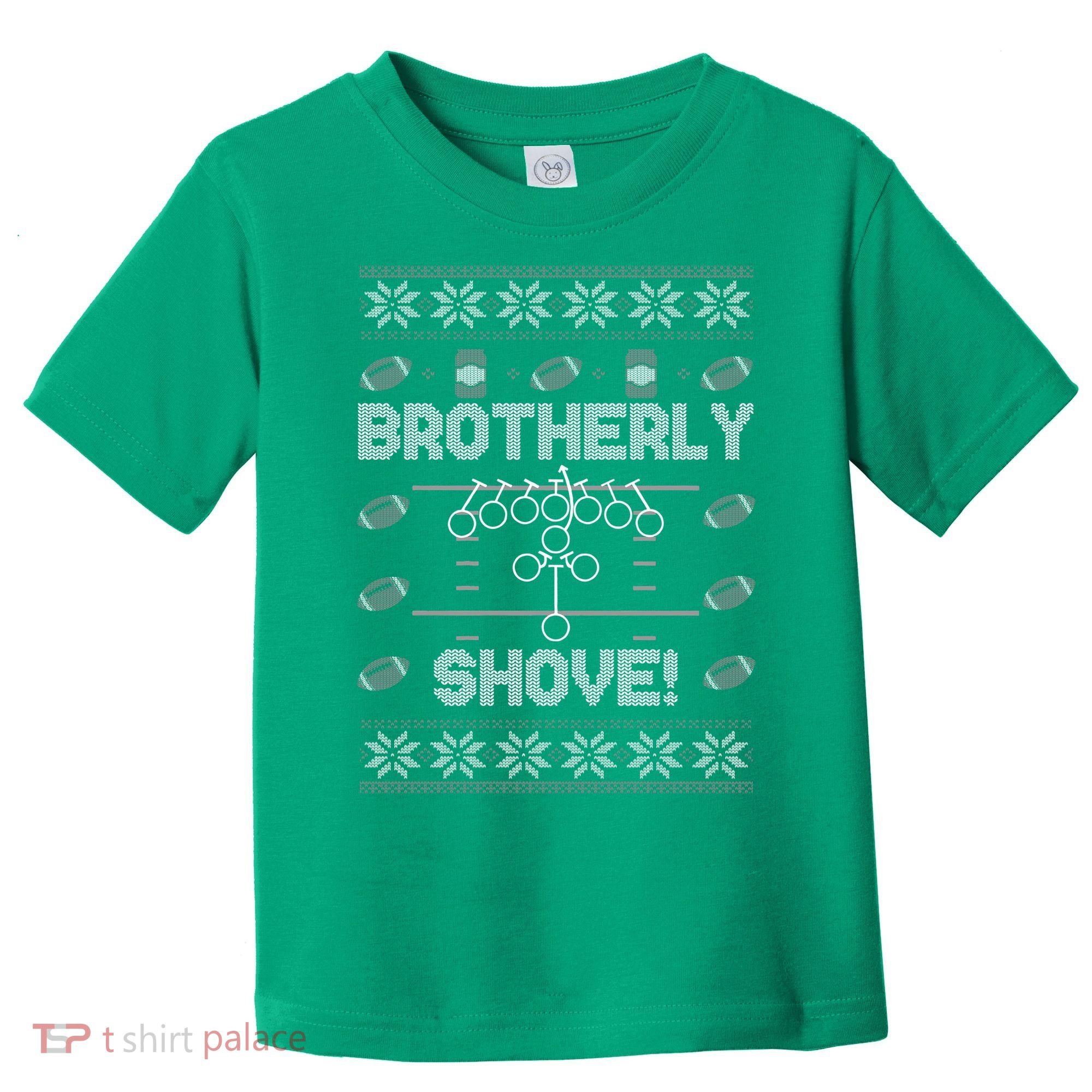 Brotherly Shove Eagles Nick Sirianni Ugly Christmas Sweater Toddler T-Shirt