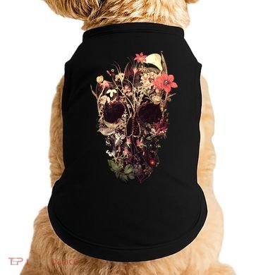 Bloom Skull Flower Doggie Tank