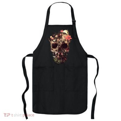 Bloom Skull Flower Apron