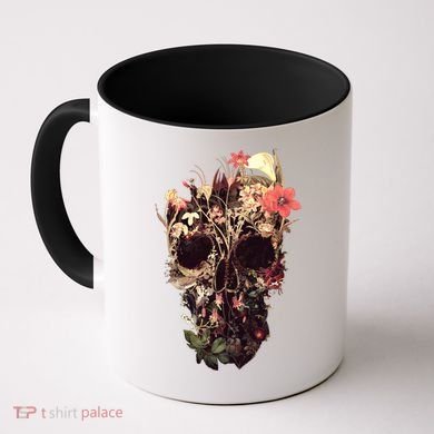 Bloom Skull Flower Coffee Mug