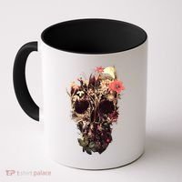 Bloom Skull Flower Coffee Mug thumb 0