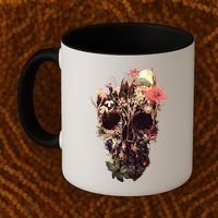 Bloom Skull Flower Coffee Mug thumb 2