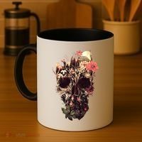 Bloom Skull Flower Coffee Mug thumb 4