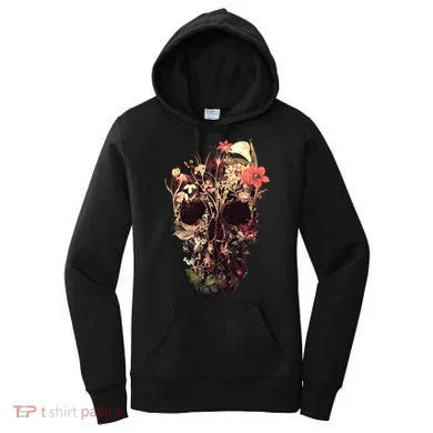 Bloom Skull Flower Women's Hoodie