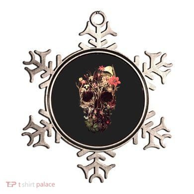 Bloom Skull Flower Ornament