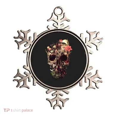 Bloom Skull Flower Ornament