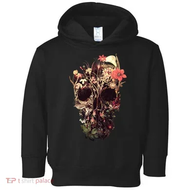 Bloom Skull Flower Toddler Hoodie