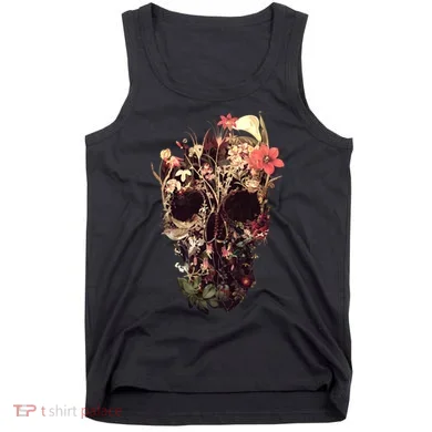 Bloom Skull Flower Tank Top