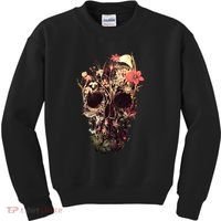 Bloom Skull Flower Kids Sweatshirt thumb 0